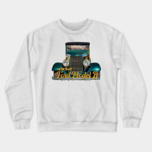 1932 Ford Model B Woody Station Wagon Crewneck Sweatshirt by Gestalt Imagery